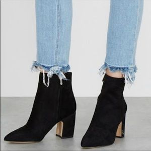 Sam Edelman black suede Hilty boots
